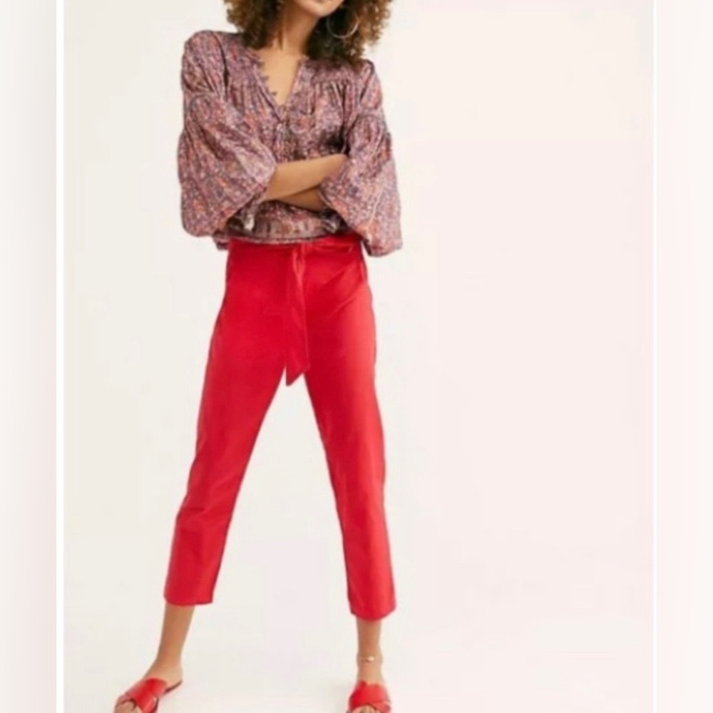 NEW Leelanau pyramid point linen blend Pants